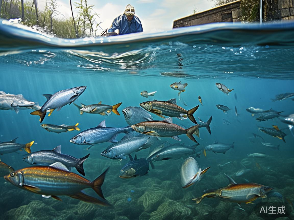 熟悉各种鱼的游动习性是制胜关键。例如，某些鱼类移动